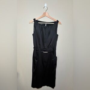 Women’s Nine West Size 6 with belt Black Dress